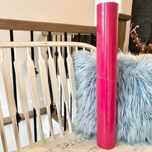 Permanent, Vinyl Roll, Hot Pink, Sign Vinyl, 24 Inches Wide x 7 Feet Long